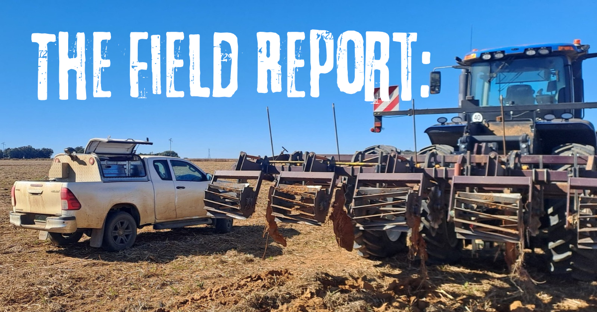 the field report. field service canopy on farm